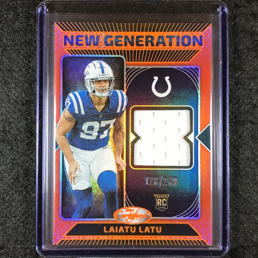 2024 Certified Football LAIATU LATU New Generation Rookie Jersey Orange 128/249