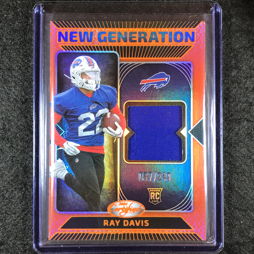 2024 Certified Football RAY DAVIS New Generation Rookie Jersey Orange 87/249