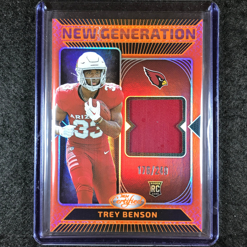 2024 Certified Football TREY BENSON New Generation Rookie Jersey Orange 176/249