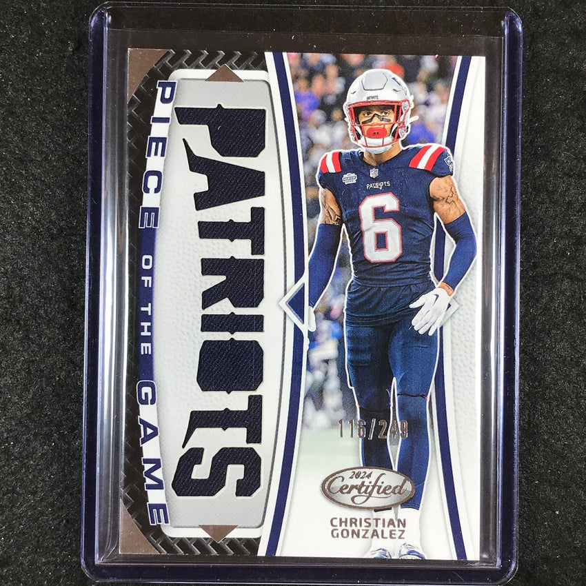 2024 Certified Football CHRISTIAN GONZALEZ Piece of the Game Jersey 116/249
