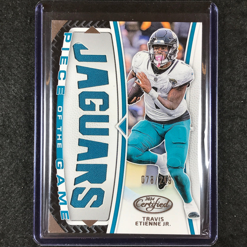 2024 Certified Football TRAVIS ETIENNE JR. Piece of the Game Jersey Relic 78/249