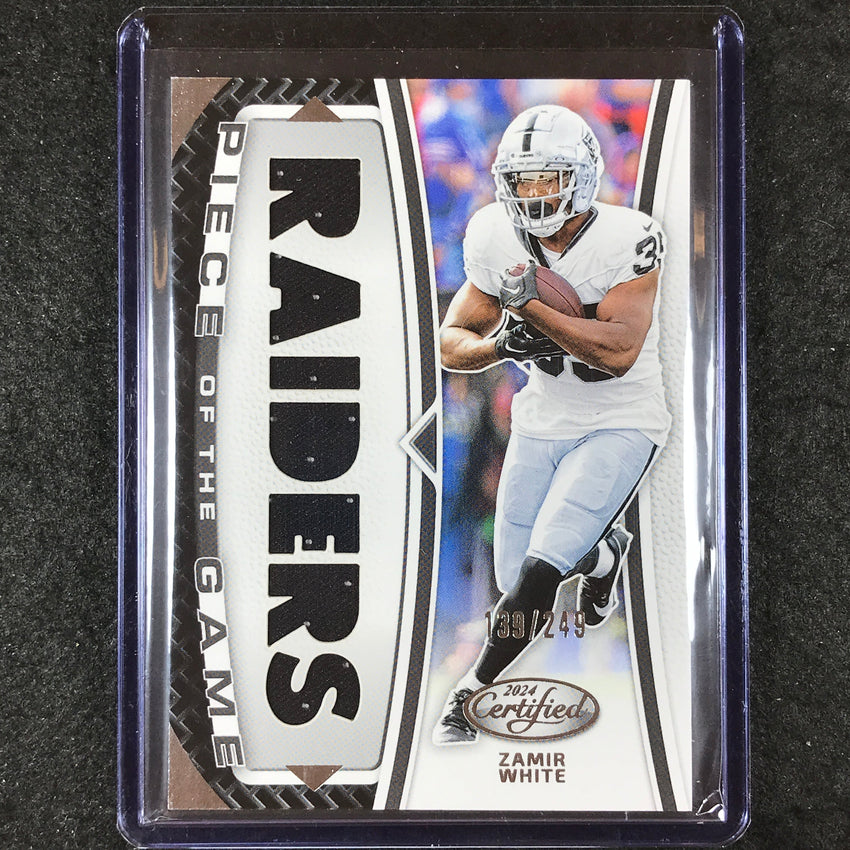2024 Certified Football ZAMIR WHITE Piece of the Game Jersey Relic 139/249