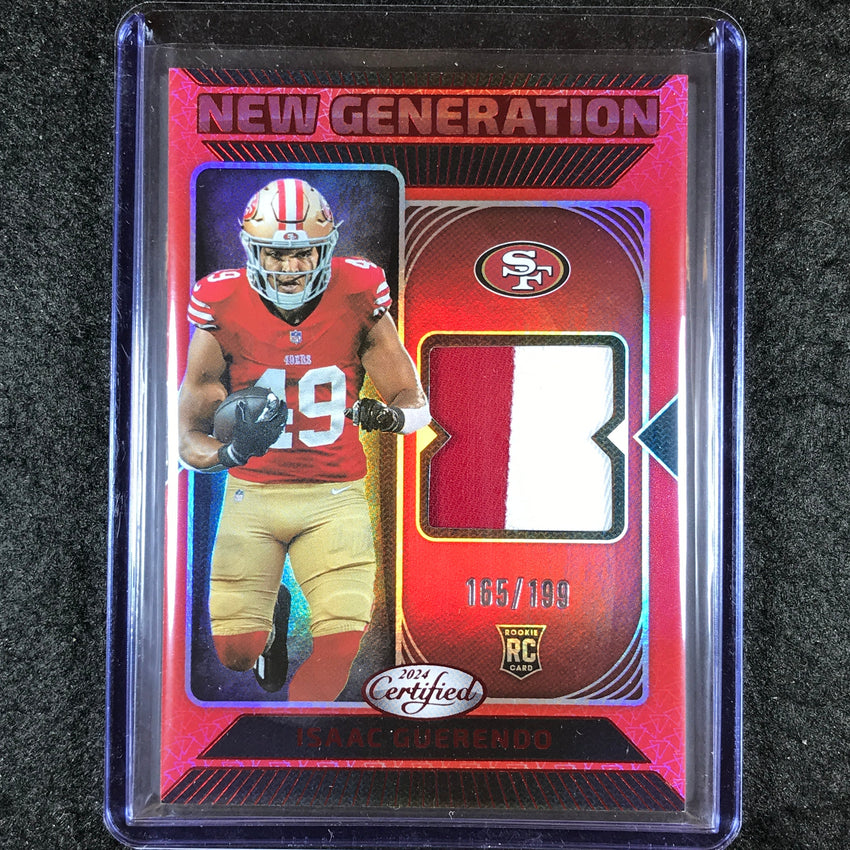 2024 Certified Football ISAAC GUERENDO New Generation Rookie Patch Red 165/199