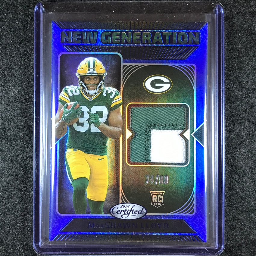 2024 Certified Football MARSHAWN LLOYD New Generation Rookie Patch Blue 74/99