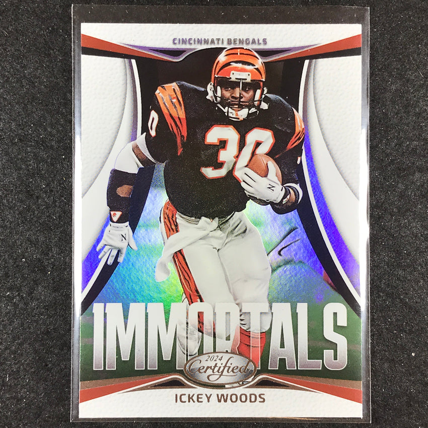 2024 Certified Football ICKEY WOODS Immortals Base #10