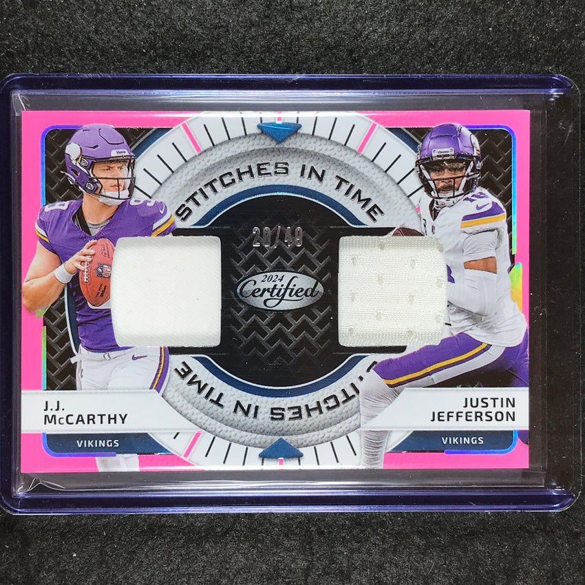 2024 Certified Football MCCARTHY JEFFERSON Stitches In Time Rookie Jersey 20/49