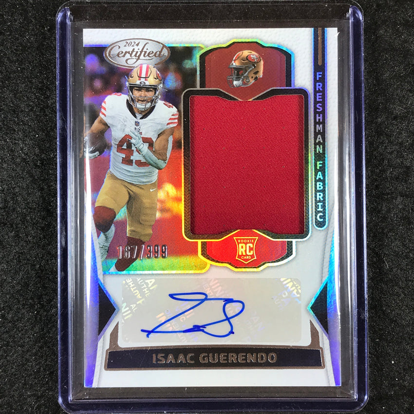 2024 Certified Football ISAAC GUERENDO Freshman Rookie Jersey Auto Base 167/399