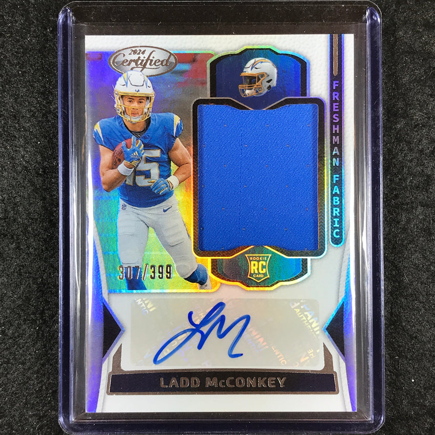 2024 Certified Football LADD MCCONKEY Freshman Rookie Jersey Auto Base 307/399