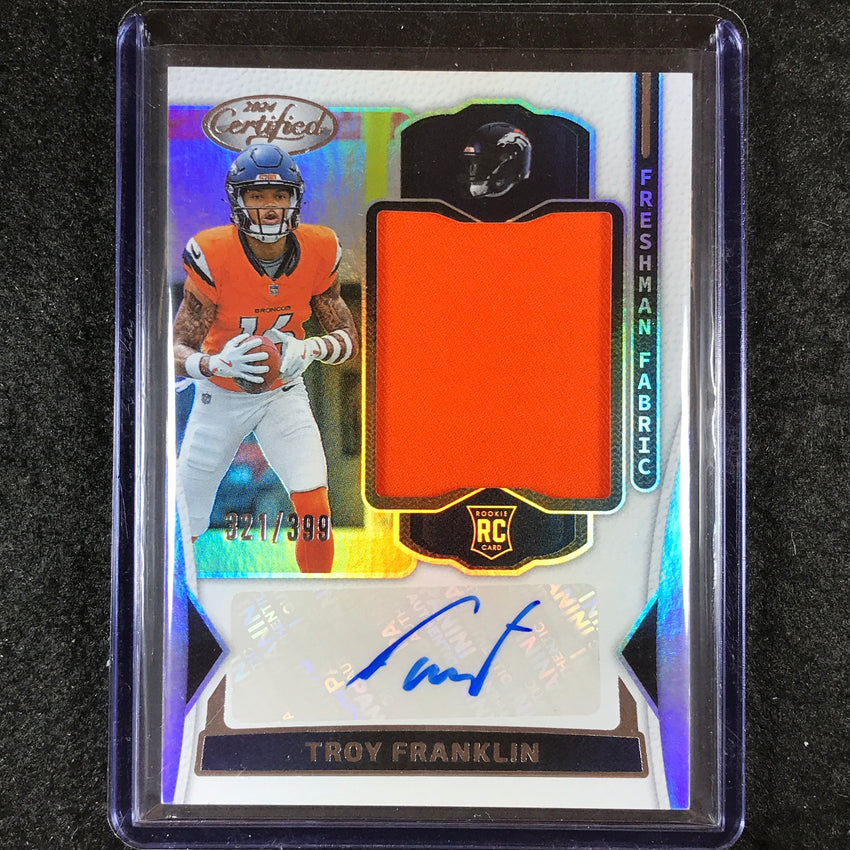 2024 Certified Football TROY FRANKLIN Freshman Rookie Jersey Auto Base 321/399