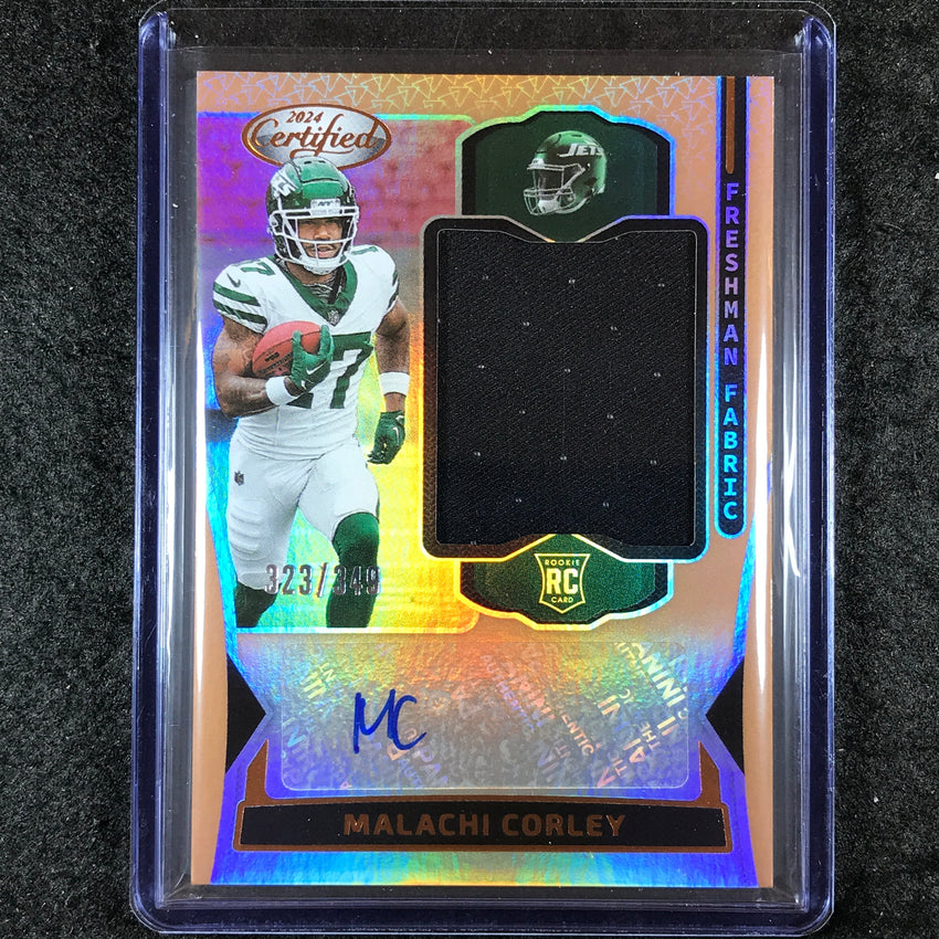 2024 Certified Football MALACHI CORLEY Freshman Rookie Jersey Auto 323/349