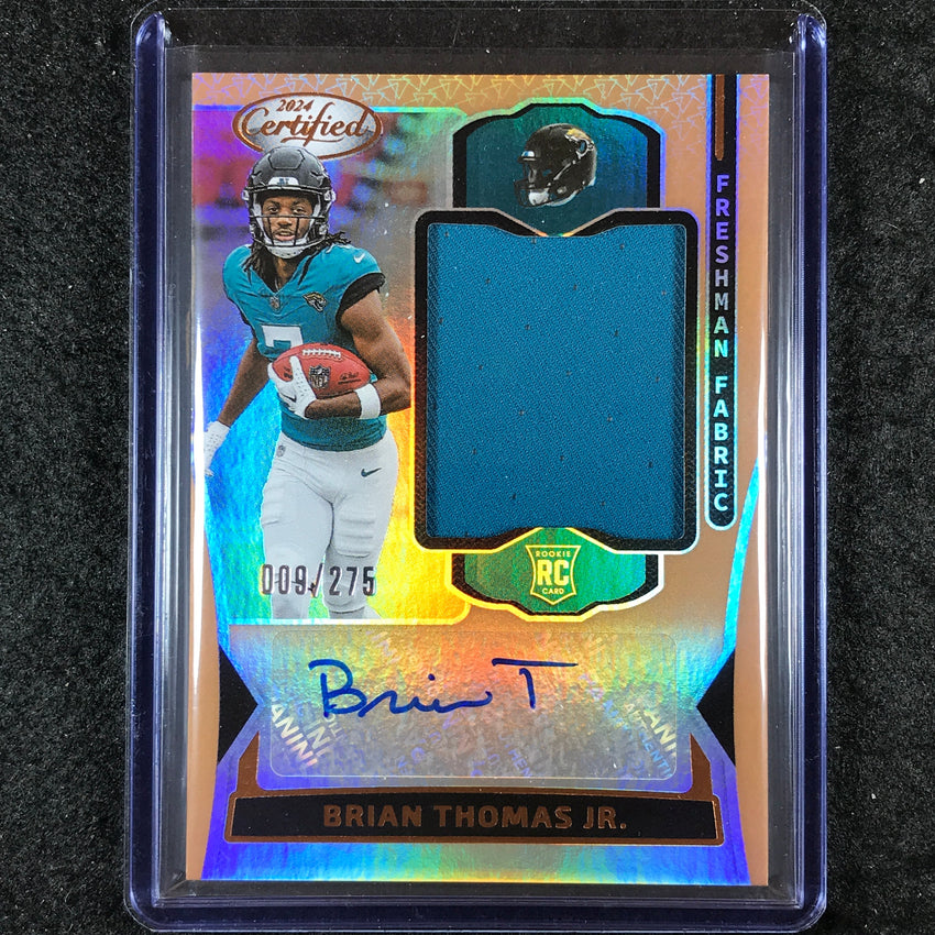 2024 Certified Football BRIAN THOMAS JR. Freshman Rookie Jersey Auto 9/275