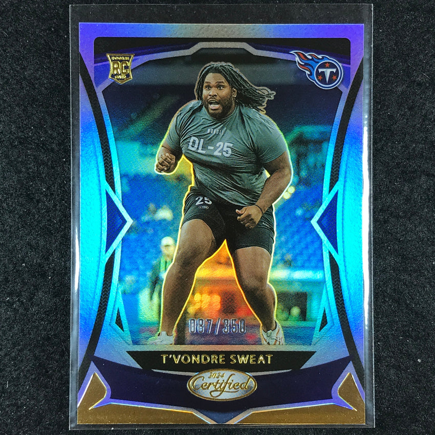 2024 Certified Football T'VONDRE SWEAT Rookie Base Mirror 87/350 #129