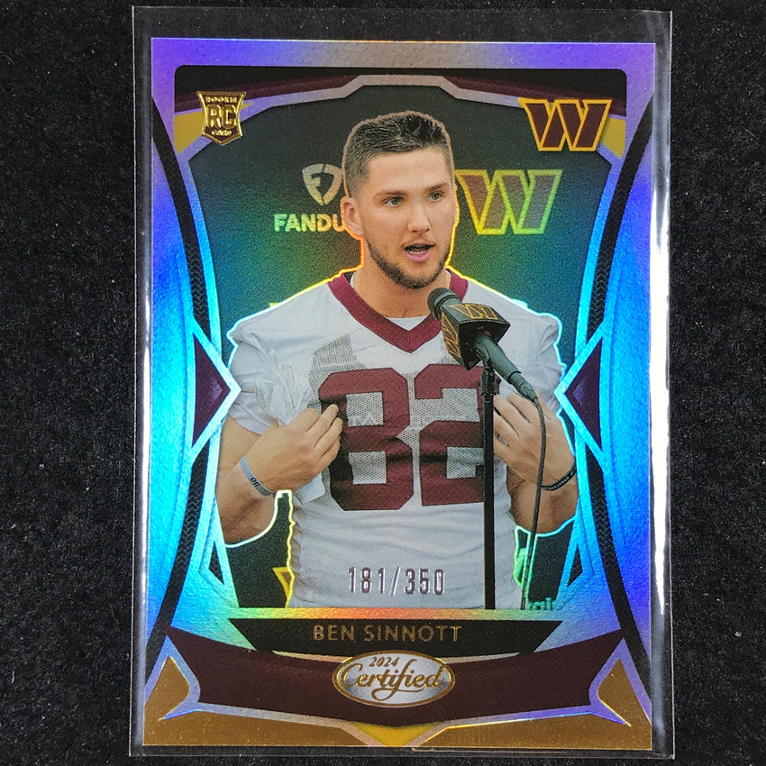 2024 Certified Football BEN SINNOTT Rookie Base Mirror 181/350 #142