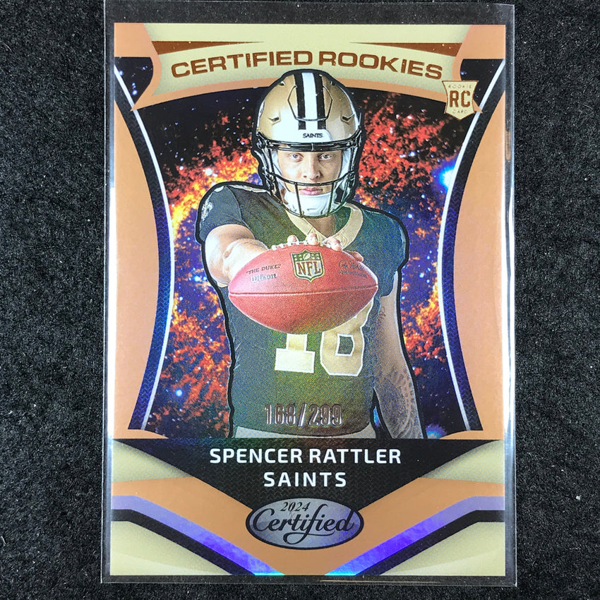 2024 Certified Football SPENCER RATTLER Certified Rookies Bronze 168/299 #11
