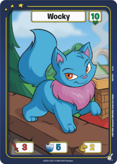 FOIL Wocky - (Blue) - DON-070 - C - Neopets TCG  Defenders of Neopia 1st Edition