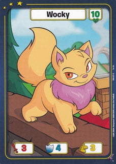 FOIL Wocky - (Yellow) - DON-071 - C - Neopets TCG  Defenders of Neopia 1st Edition