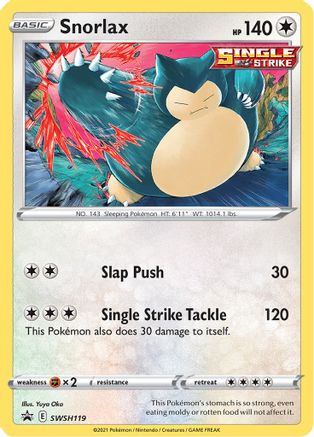 Snorlax - SWSH119 - Pokemon SWSH Sword & Shield Promo
