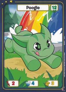 FOIL Poogle (Green) - DON-052 - C - Neopets TCG  Defenders of Neopia 1st Edition