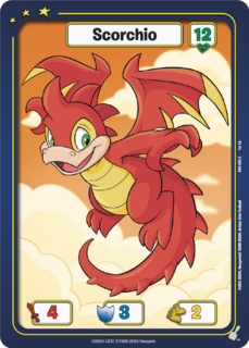 FOIL Scorchio (Red) - DON-053 - C - Neopets TCG  Defenders of Neopia 1st Edition