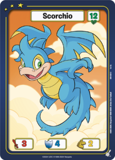 FOIL Scorchio (Blue) - DON-054 - C - Neopets TCG  Defenders of Neopia 1st Edition