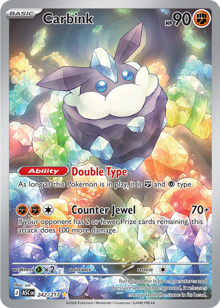 Carbink - ( 242/217 ) - Illustration Rare - Pokemon ME Ascended Heroes