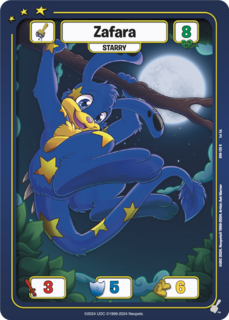 FOIL Zafara (Starry) - DON-120 - R - Neopets TCG  Defenders of Neopia 1st Edition
