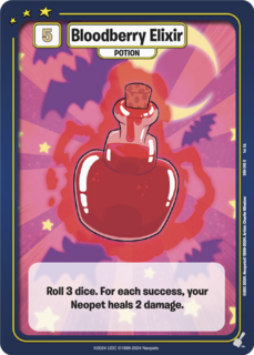 FOIL Bloodberry Elixir - DON-245 - R - Neopets TCG  Defenders of Neopia 1st Edition