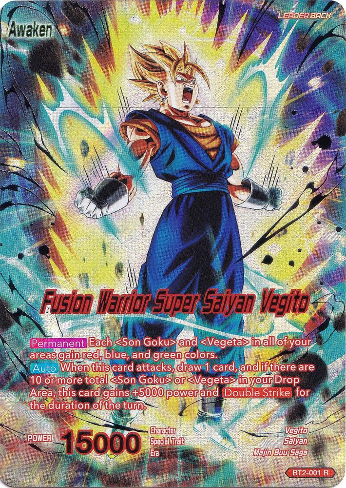Vegito // Fusion Warrior Super Saiyan Vegito - BT2-001 - Rare - Collector's Selection Vol. 1