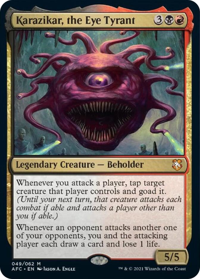 FOIL Karazikar, the Eye Tyrant - 049/062 - Mythic Adventures in the Forgotten Realms Commander