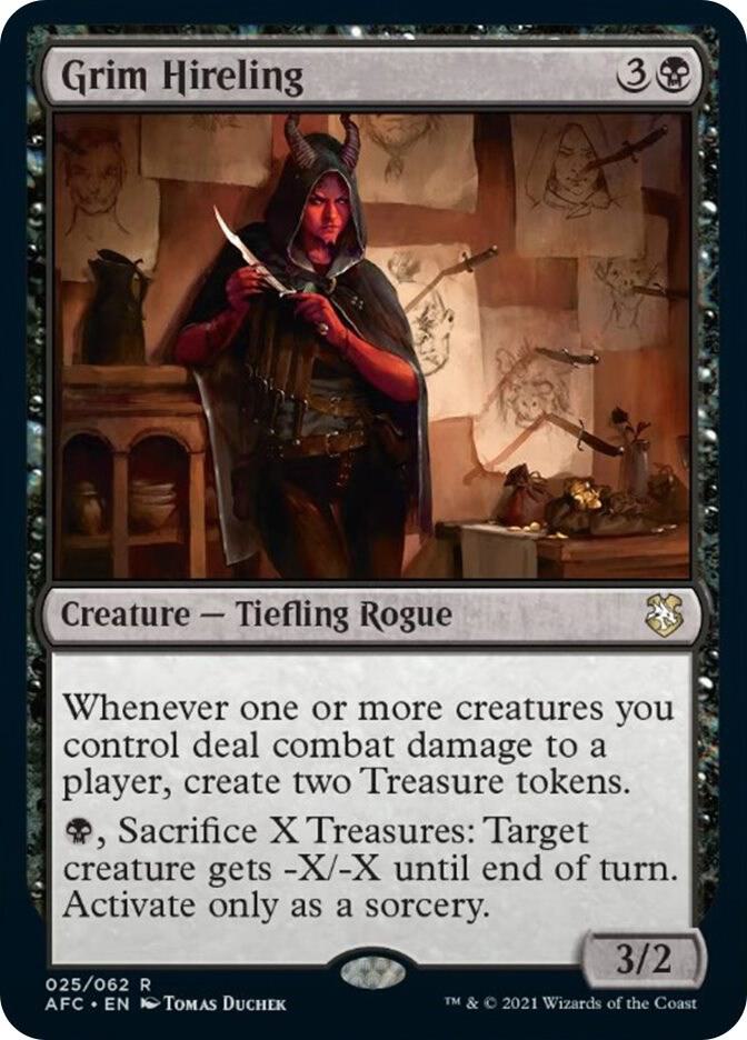 Grim Hireling - 025/062 - Rare Adventures in the Forgotten Realms Commander