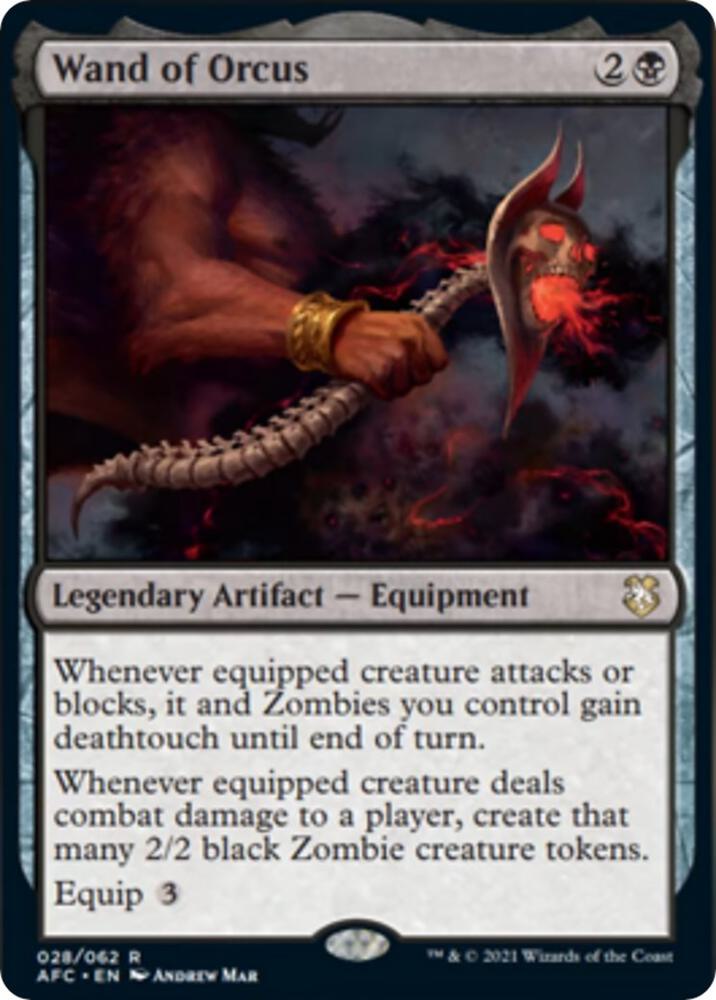 Wand of Orcus - 028/062 - Rare Adventures in the Forgotten Realms Commander