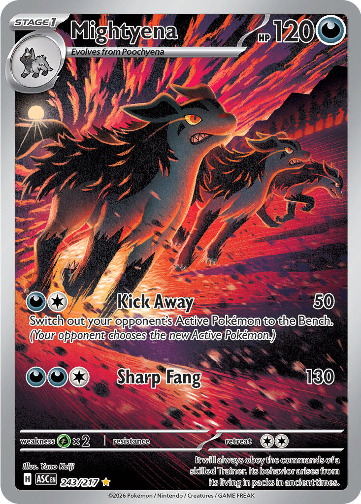 Mightyena - ( 243/217 ) - Illustration Rare - Pokemon ME Ascended Heroes