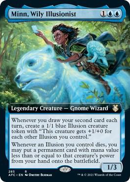 EXTENDED ART Minn, Wily Illusionist - #285 - Rare Adventures in the Forgotten Realms