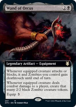 EXTENDED ARTWand of Orcus - #297 - Rare Adventures in the Forgotten Realms