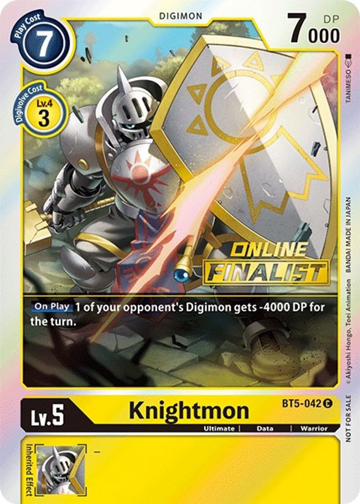 Knightmon - Bt5-042 - 2021 Championship Online Finalist Stamp Promo
