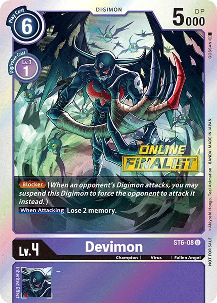 Devimon - St6-08 - 2023 Online Championship Finalist Stamp Promo