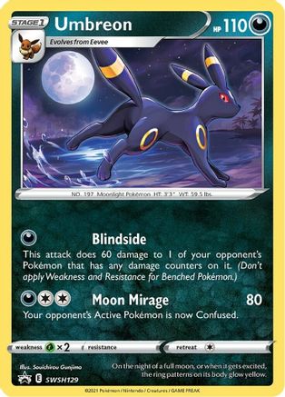 Umbreon - SWSH129 - Pokemon SWSH Sword & Shield Promo