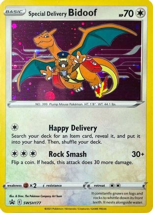 Special Delivery Bidoof - SWSH177 - Pokemon SWSH Sword & Shield Promo