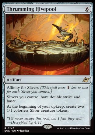 FOIL Thrumming Hivepool - #247 - Rare - Edge of Eternities
