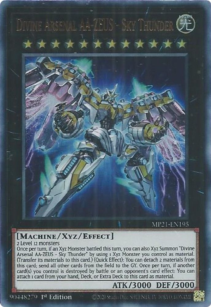 Divine Arsenal AA-ZEUS - Sky Thunder - (MP21-EN195) - Ultra Rare 1st Edition