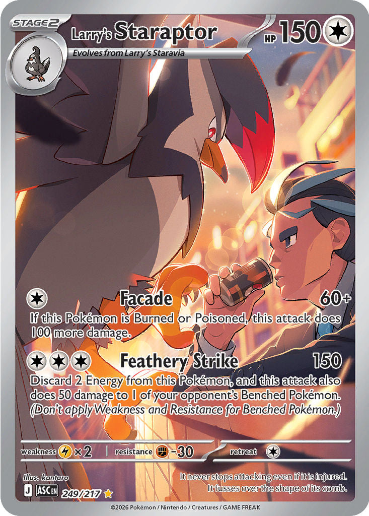 Larry's Staraptor - ( 249/217 ) - Illustration Rare - Pokemon ME Ascended Heroes