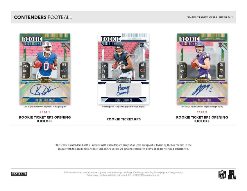 2024 Panini Contenders Football Retail Box