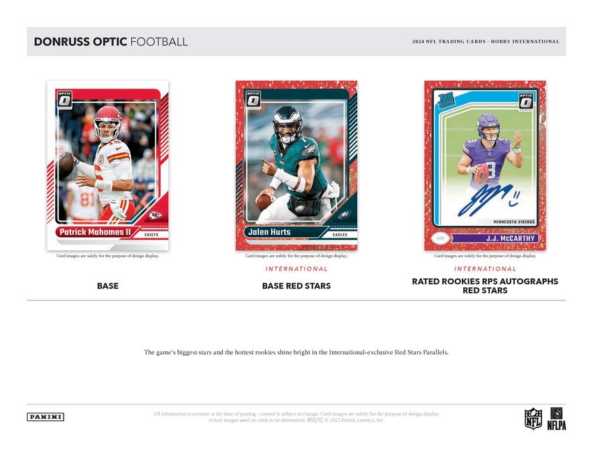 2024 Panini Donruss Optic Football Hobby International Box