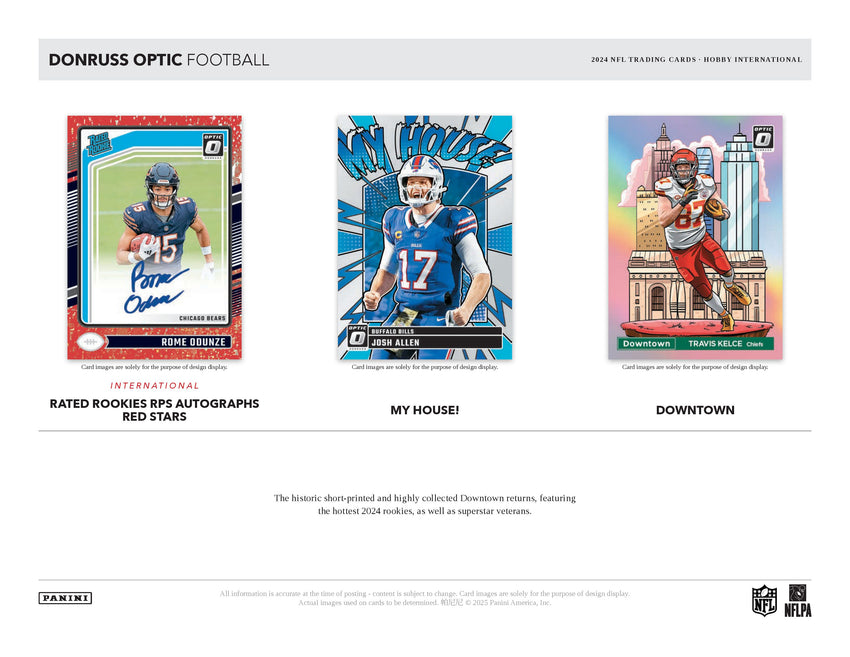 2024 Panini Donruss Optic Football Hobby International Box