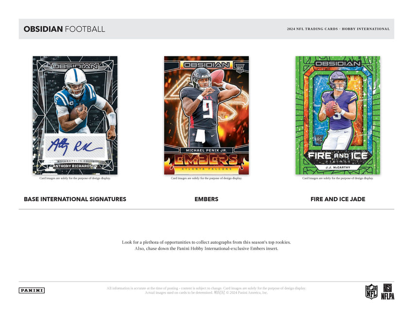 2024 Panini Obsidian Football Hobby International Box