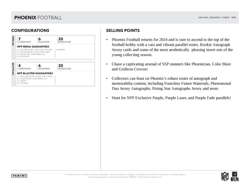 2024 Panini Phoenix Football Blaster Box