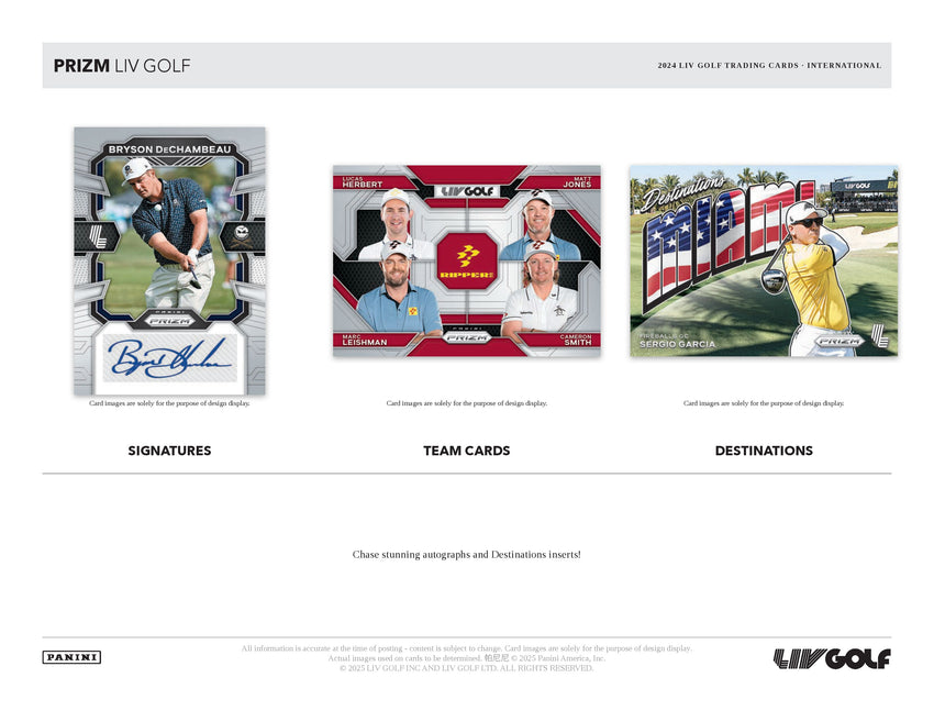 2024 Panini Prizm LIV Golf Hobby International Box