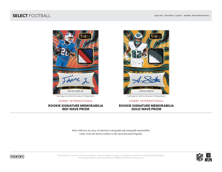 2024 Panini Select Football Hobby International Box