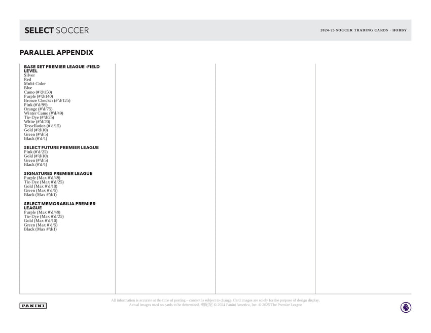 2024-25 Panini Select English Premier League Soccer Hobby Box