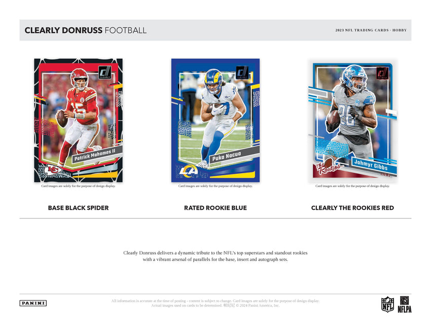 2023 Panini Clearly Donruss Football Hobby Box